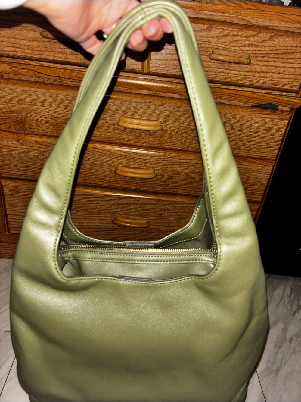 a new day Olive Shoulder Hobo Bag
